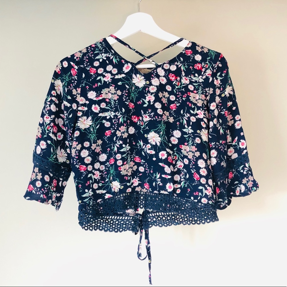 Alice flower print blouse
